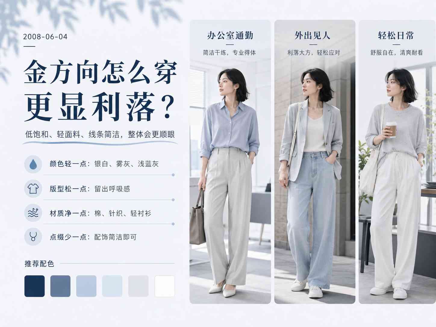 2008年6月4日多个时辰出生金方向T恤颜色搭配参考图